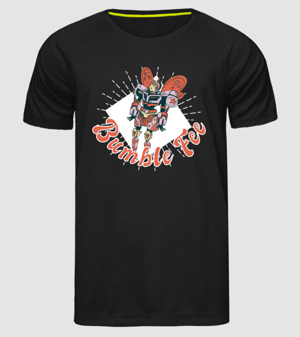 Bumble Fee - Zâna Robot model negru pe tricou