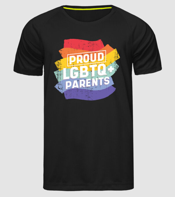 Părinți mândri LGBTQ model negru pe tricou