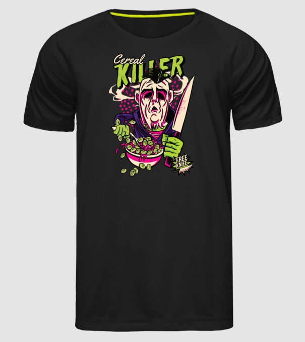 Cereale Killer Fulgi de cereale model negru pe tricou