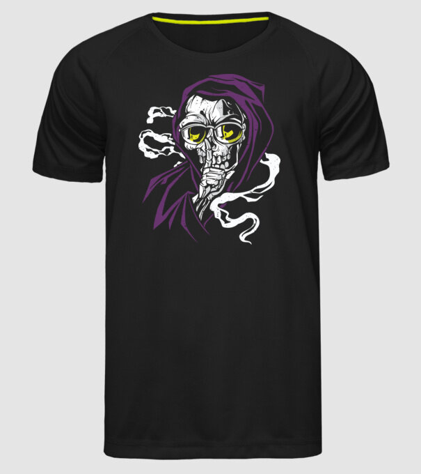 Ucigaș tăcut model negru pe tricou