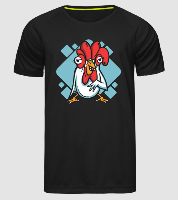 Pui model negru pe tricou