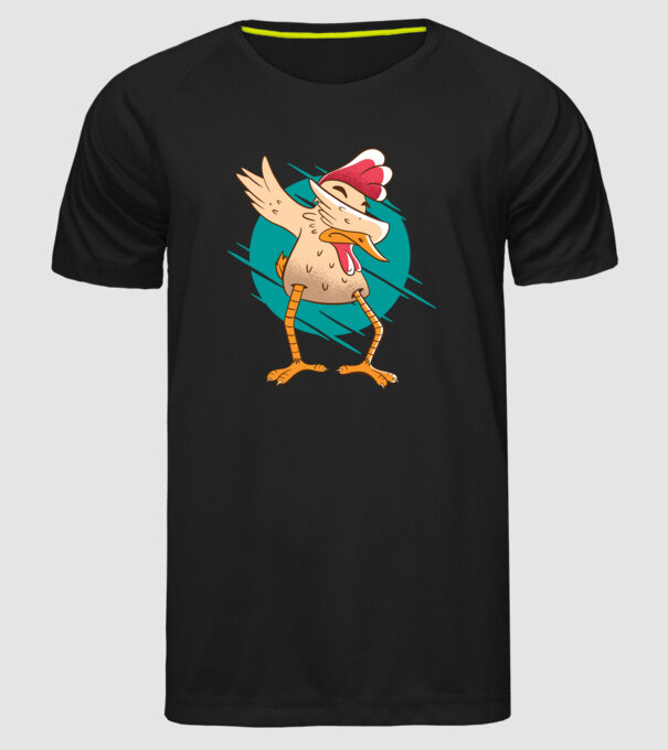 Pui DAB model negru pe tricou