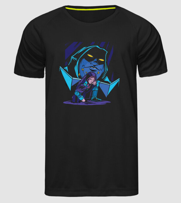 Dungeon Master model negru pe tricou