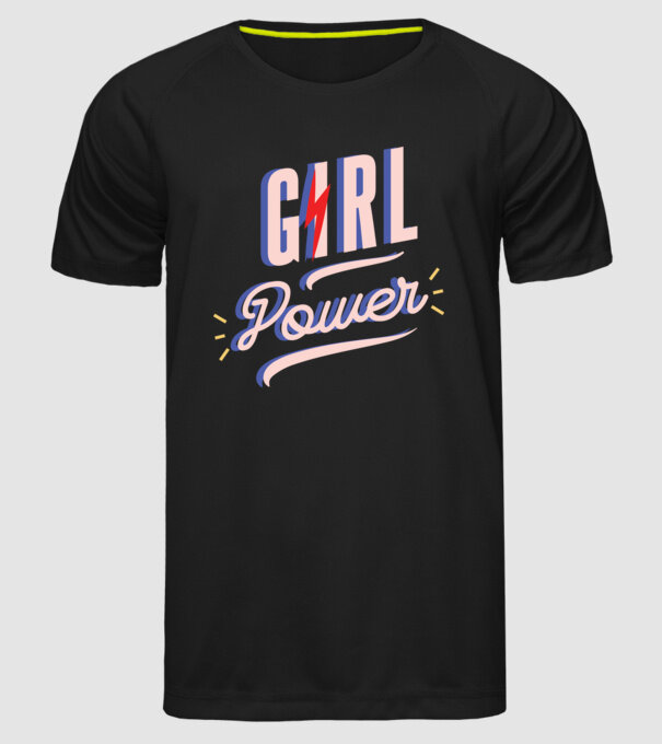 Girl Power de Ziua Femeii model negru pe tricou