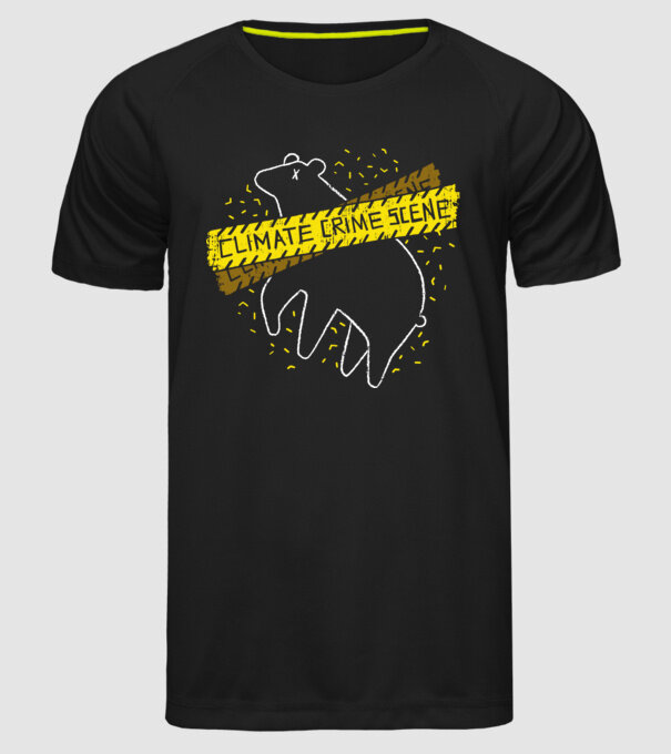 Încălzire globală studiul locației model negru pe tricou