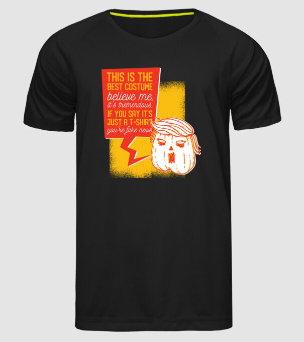 Halloween Trump cap de dovleac model negru pe tricou