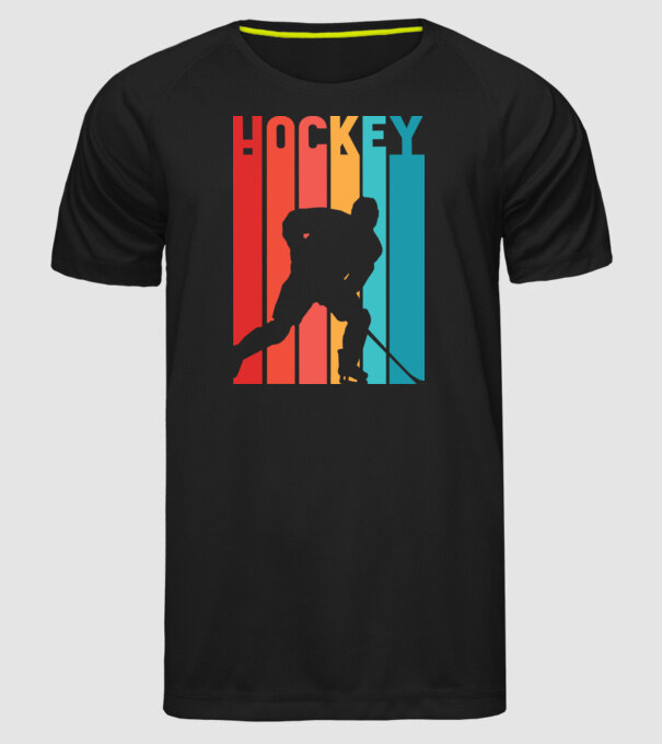 Hochei Retro model negru pe tricou
