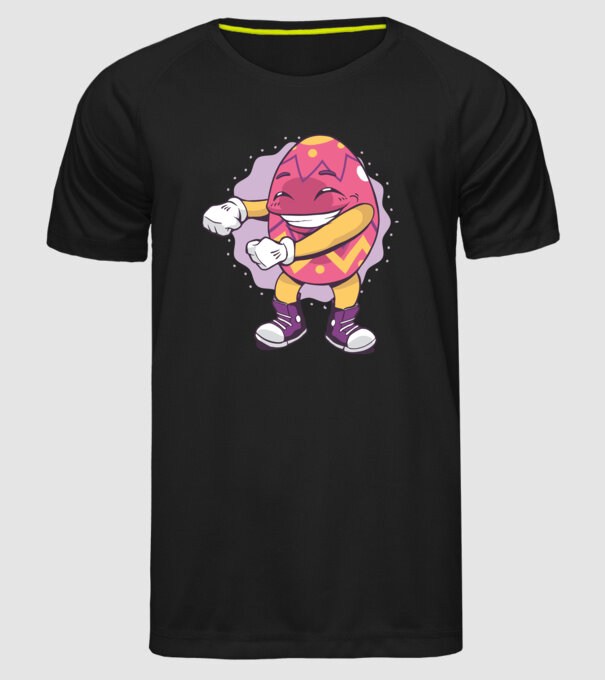Ouă de Paște DAB model negru pe tricou