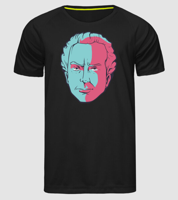 Immanuel Kant model negru pe tricou