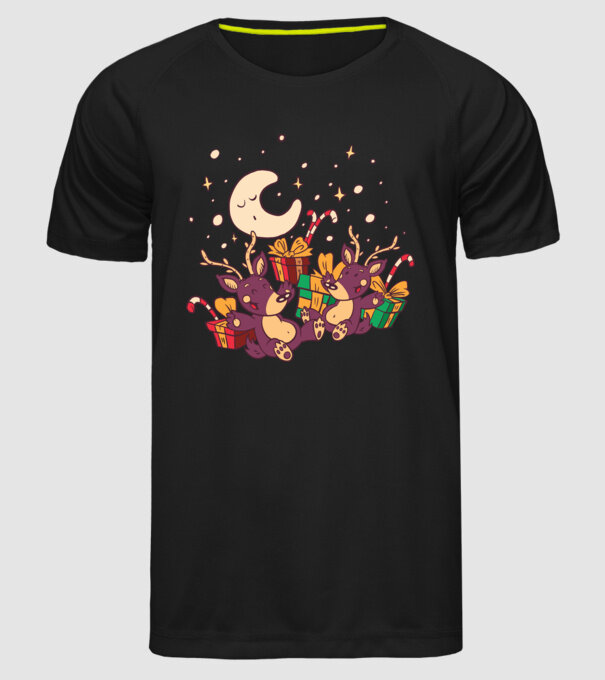 Cadouri de Crăciun model negru pe tricou