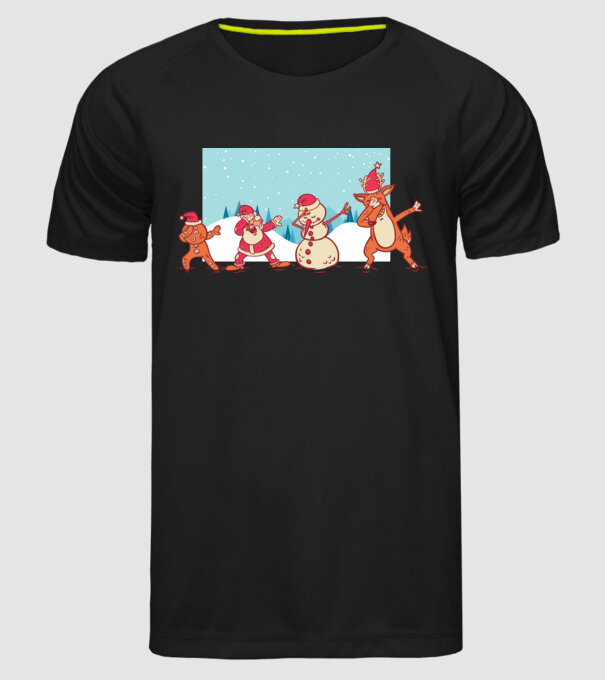 Crăciun DAB model negru pe tricou