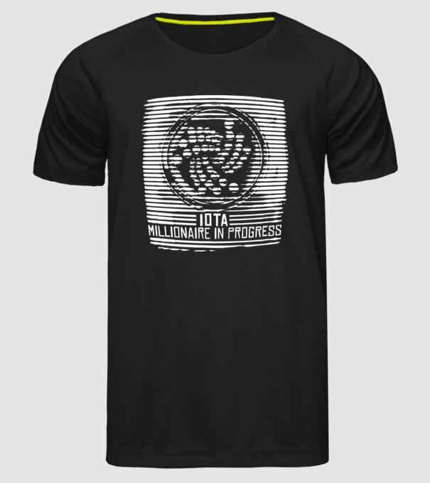 Criptomonedă Miliardar în curs de încărcare model negru pe tricou