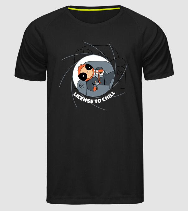 Leneș Bond 007 model negru pe tricou