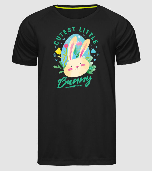 Cel mai dulce iepuraș model negru pe tricou