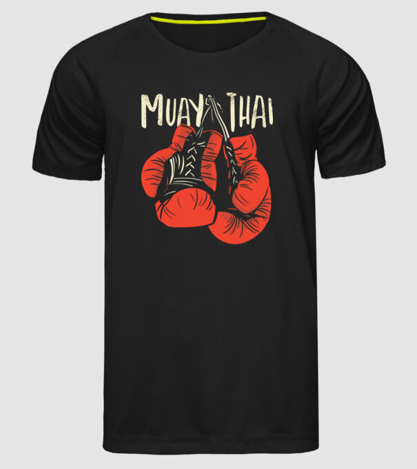 Muay Thai model negru pe tricou