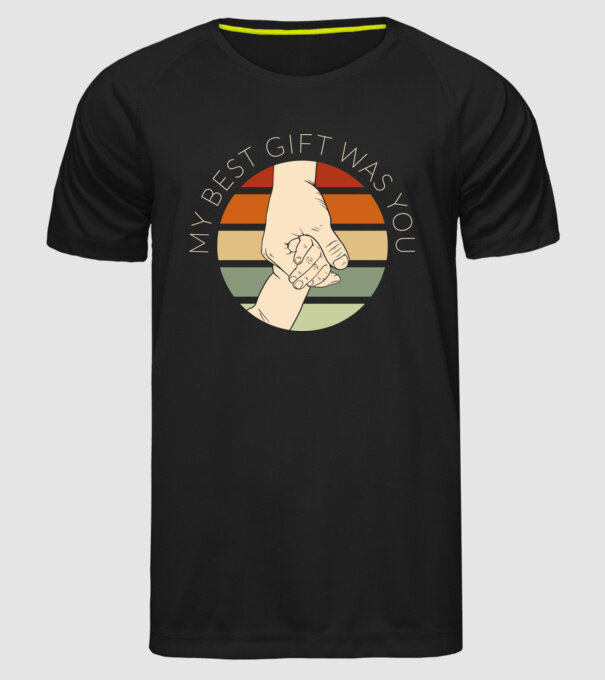 My Best Gift Was You model negru pe tricou
