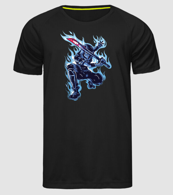 Ninja Sub Zero model negru pe tricou