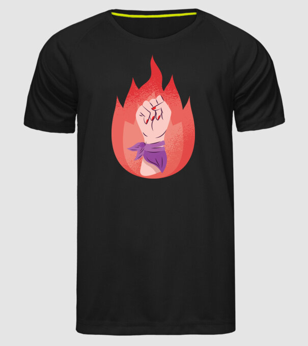Egalitatea femeilor Ziua femeii model negru pe tricou