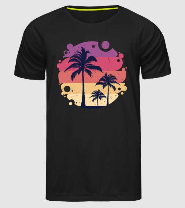 Retro Vara model negru pe tricou