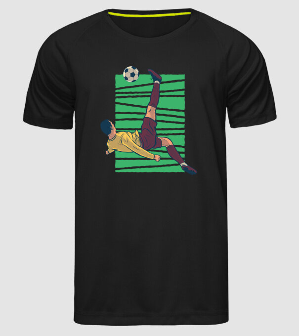 Fotbalist foarfecă model negru pe tricou