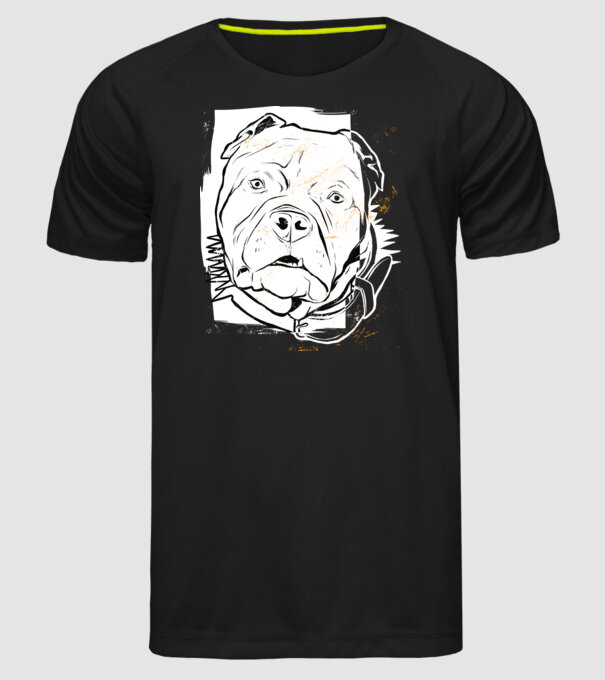Cap Pitbull model negru pe tricou
