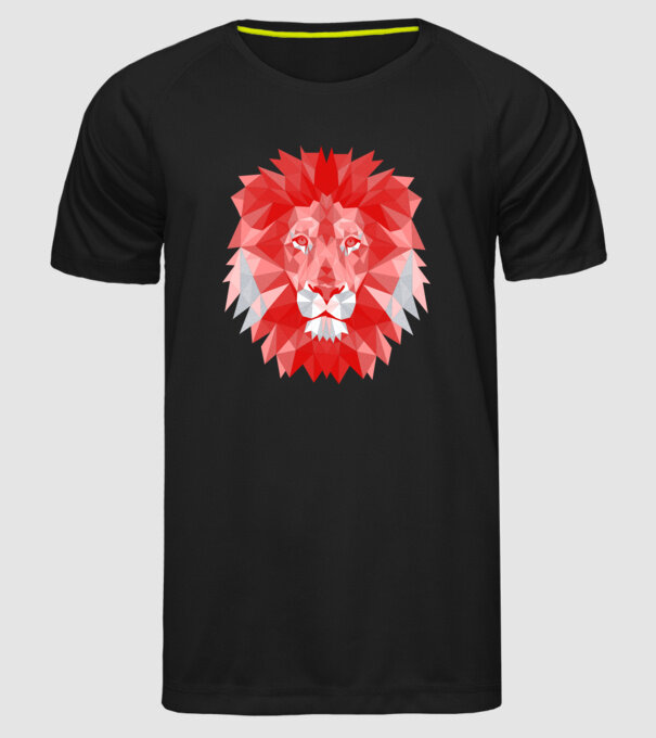 Red Lion model negru pe tricou