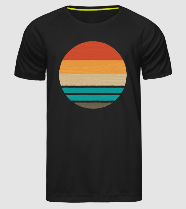 Fond Retro model negru pe tricou