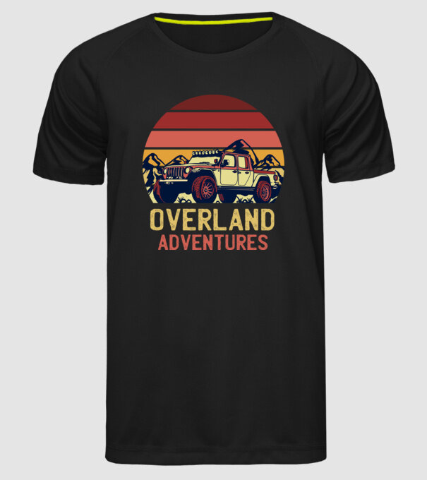 Jeep Retro model negru pe tricou