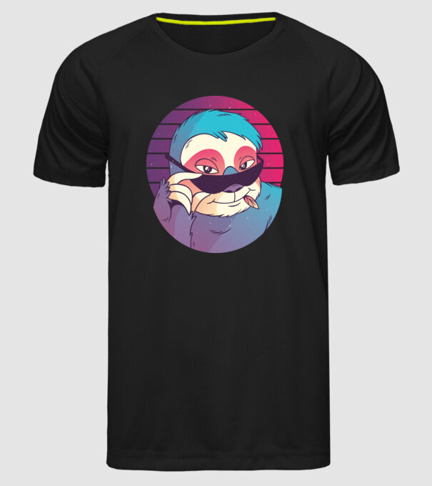 Retro Leneș model negru pe tricou