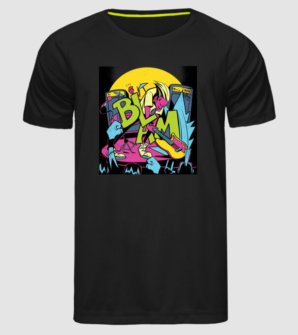 Star rock model negru pe tricou