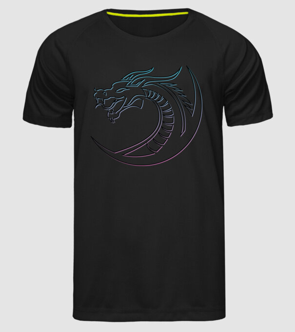 Dragon Tribal model negru pe tricou