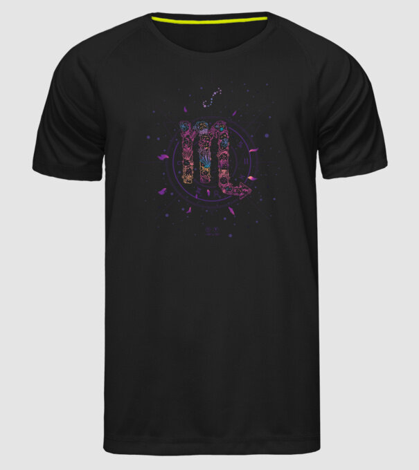 Scorpio Zodiac model negru pe tricou
