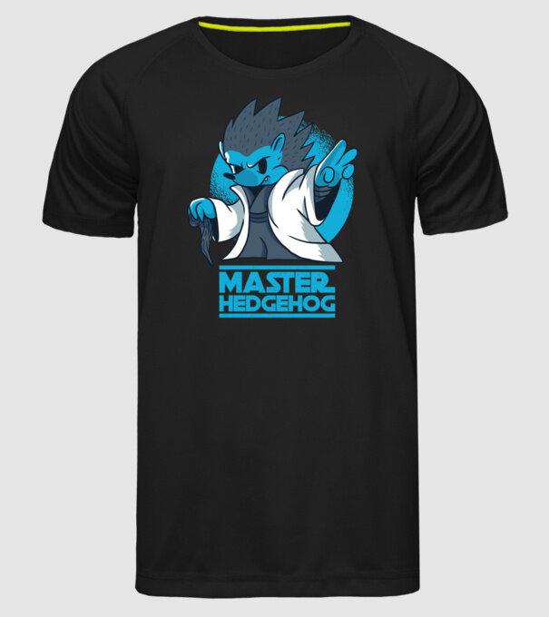Maestru Arici model negru pe tricou
