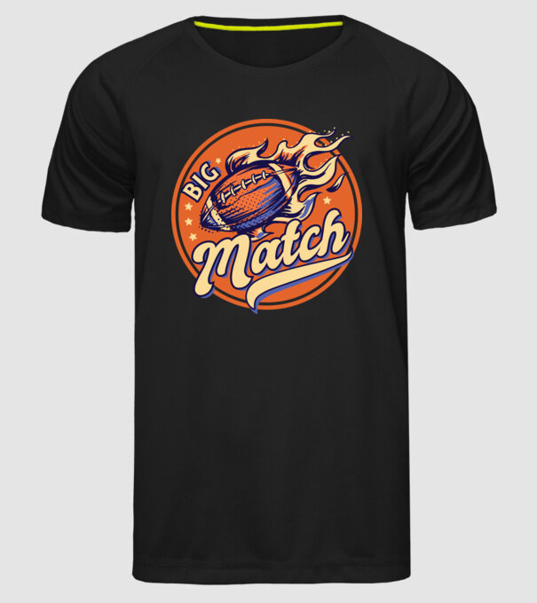 Superbowl meci de fotbal american model negru pe tricou