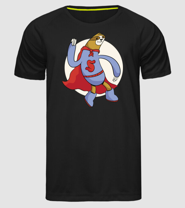 Leneș supererou model negru pe tricou