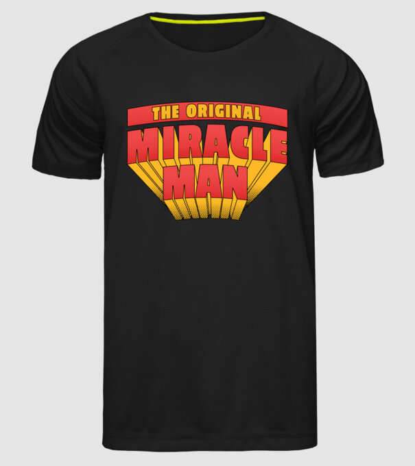 The Original Miracle Man model negru pe tricou