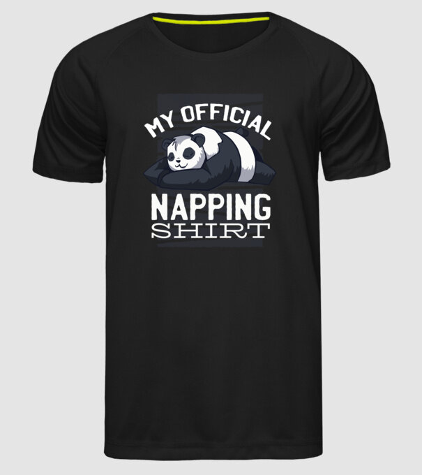This is my official napping T-shirt, tricou amuzant odihnă model negru pe tricou