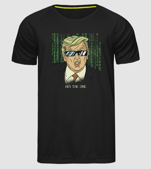 Trump Mátrix model negru pe tricou