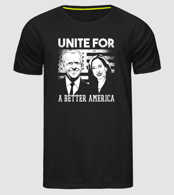 Unite for a better America - Biden Harris model negru pe tricou