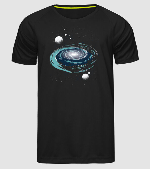 Spațiu model negru pe tricou