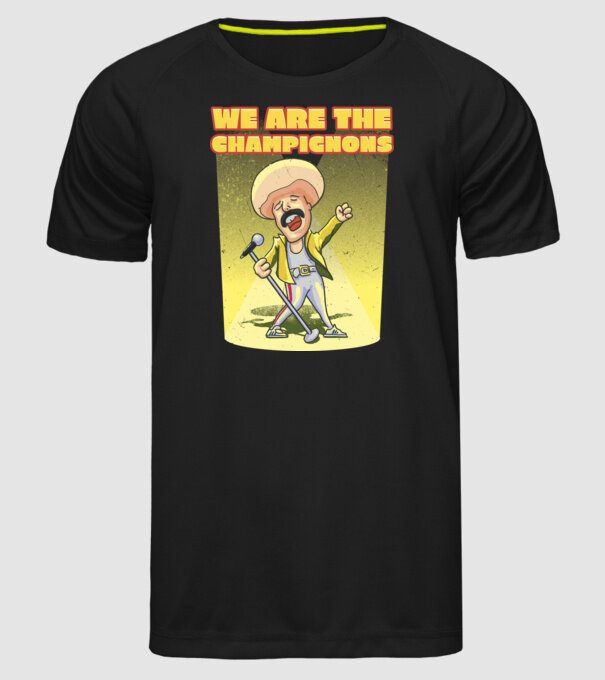 We are the Champignons Mercury model negru pe tricou