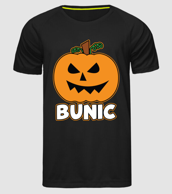 bunic model negru pe tricou