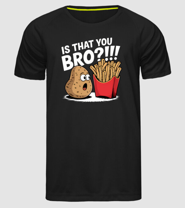 Is that you BRO?!! Negru model negru pe tricou