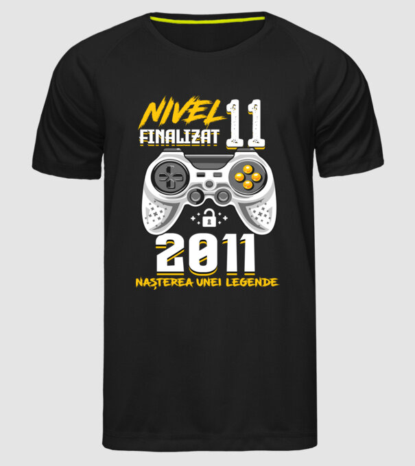 Nivel 11 finalizat. 2011 nașterea unei legende model negru pe tricou