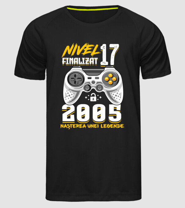 Nivel 17 finalizat. 2005 nașterea unei legende model negru pe tricou