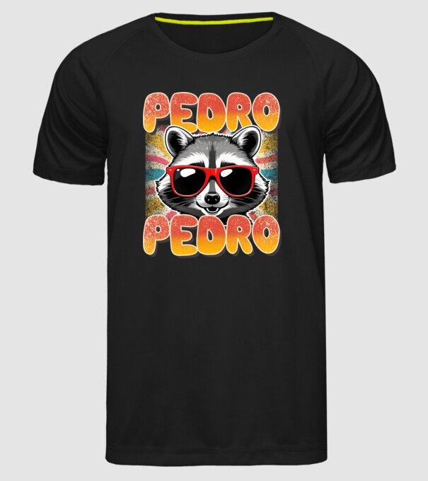 Pedro Pedro groovy retro model negru pe tricou