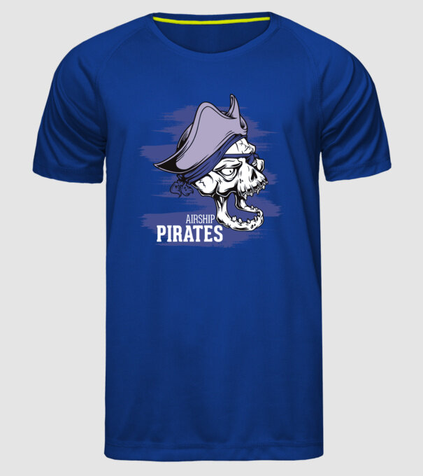 Airship Pirates 2 - Pirat model albastru regal pe tricou