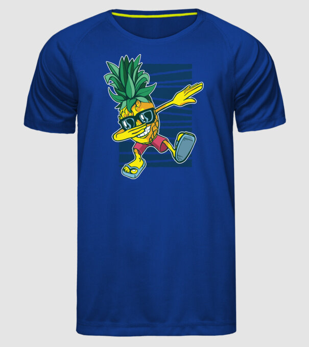 Ananas DAB dans model albastru regal pe tricou