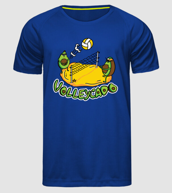 Avocado Volei model albastru regal pe tricou