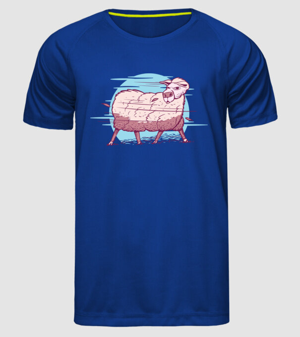 Miel în furtună model albastru regal pe tricou
